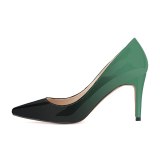 Women Pointed Toe Beautiful Elegant Gradient Color 8Cm Thin High Heels 9523-12