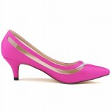 Fashion Women Sexy Patchwork Pointed Toe Heels 6789-23