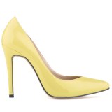 Women Pumps PU Patent Leather Pointed Toe 11CM High Heels 302-2132