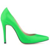Women Pumps PU Patent Leather Pointed Toe 11CM High Heels 302-2132