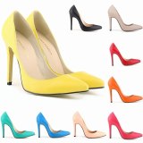 Women Fashion PU Slip On 11CM Office Thin High Heels 3023-12