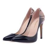 Women Pointed Toe PU Slip On 11CM  Wedding Party Thin High Heels 3023-12