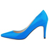 Women PU High Heels Wedding Pointed Toe Platform Shoes 9523-12