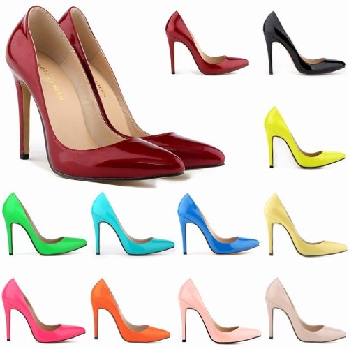 Women Sexy Leisure Party Pointed Toe Thin Heel High Heels Shoes 3023-12
