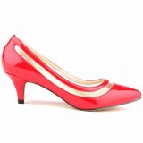 Fashion Women Sexy Patchwork Pointed Toe Heels 6789-23