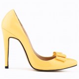 Women's Elegant Butterfly-knot Pointed Office Shallow High Heels 302-19210