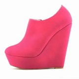 Fashion Women Wedges Sexy Party Round Toe 14cm High Heels 3912-56