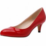 Ladies Red Brides Pointed Shoes Office High Heels 3323-12