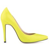 Women Pumps PU Patent Leather Pointed Toe 11CM High Heels 302-2132