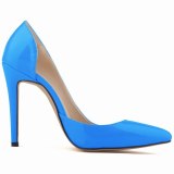 Women Fashion Patent Leather Pointed Toe 11CM Thin High Heels 302-1829