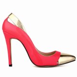 Fashion Patent Leather Golden Classic Sexy Wedding High Heels 3023-12