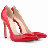 Women Fashion Patent Leather Pointed Toe 11CM Thin High Heels 302-1829