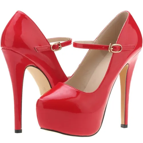 Women Shoes Wedding Party Pointed Toe Patent Leather 14CM Thin High Heels 817-1021
