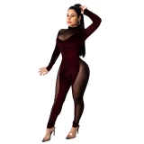 Women Sexy Party Mesh Bodysuits Bodysuit Outfit Outfits K978899