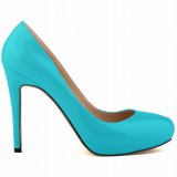 Women Classic Wedding Party Pointed Toe Patent Leather 11CM Thin High Heels 8067-23