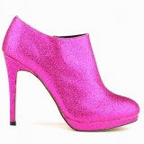 Women Faux Gitter Platform High Heels Boots 8067H-12