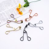 Handheld Durable Portable Long Lasting Metal Silicone Strip Silver Eyelash Curler