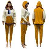 Women Long Sleeve Two Pcs One Set Tops With Bottom Pants Outfit Outfits G806778
