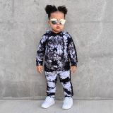 Fashion Children's Two Pcs One Set Tops With Bottom Pants Outfit Outfits YM04758
