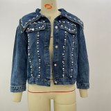 Women Fashion Jeans Jacket Loose Coats 95768