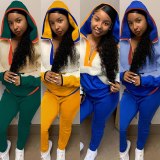 Women Long Sleeve Two Pcs One Set Tops With Bottom Pants Outfit Outfits G806778
