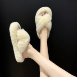 Women Lovely Faux Fur Slippers K1728