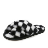 Fashion Comfortable Cross-Bunny Rabbit Fur Slippers