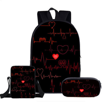 The New Medical Care Three-Piece Creative Students' Schoolbag Backpacks
