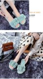 Winter Women Pom Pom Warm Faux Fur Slipper Slippers 5126