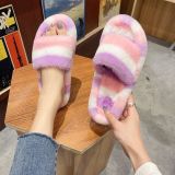 Fashion Indoor Faux Fur Slippers K5263