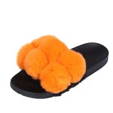 Fashion Sexy Fur Pom Slippers 05768