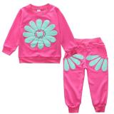 Fashion Children Two Pcs One Set Tops With Bottom Pants Outfit Outfits SKW-18091