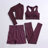 Women Seamless Yoga suits Jogging Suits Tracksuits Tracksuit Outfits 4MT00718