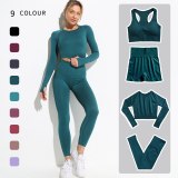Women Seamless Yoga suits Jogging Suits Tracksuits Tracksuit Outfits 4MT00718