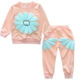 Fashion Children Two Pcs One Set Tops With Bottom Pants Outfit Outfits SKW-18091