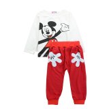 Disney Mickey Minne Cute Two Pcs One Set Tops With Bottom Pants Outfit Outfits JYT-197108