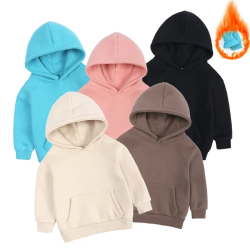 Kids Tales Winter Warm Fleece Children Hoodie Cotton Long Sleeve Tops YZWT24152