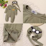 Spring Autumn Baby Rompers + Cap Boys Clothes Newborn Jumpsuits YZHY10516