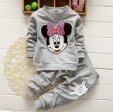 Disney Mickey Minne Cute Two Pcs One Set Tops With Bottom Pants Outfit Outfits JYT-197108