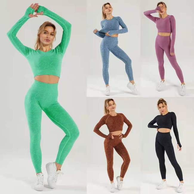 Women Seamless Yoga suits Jogging Suits Tracksuits Tracksuit Outfits YJ04455