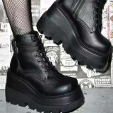 Winter Women Platform Fashion Thick Bottom Ankle Boots