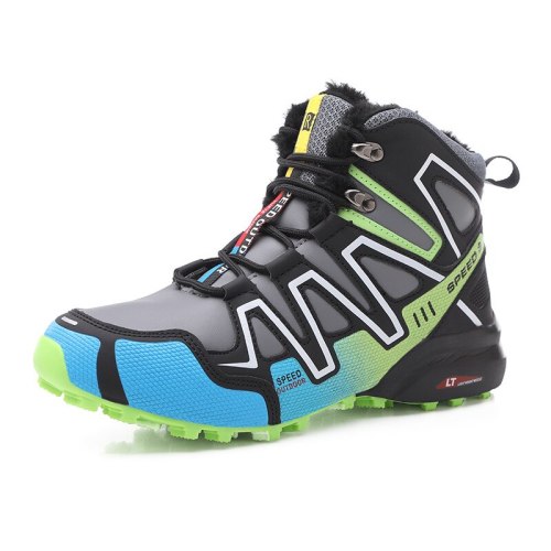 Men's Cotton Shoes Hiking Outdoor Warm Waterproof Boots 910-34