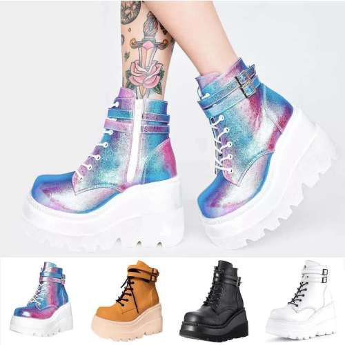 Women High Platform Fashion High Heels Ankle Boots