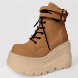 Winter Women Platform Fashion Thick Bottom Ankle Boots