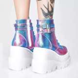 Women High Platform Fashion High Heels Ankle Boots