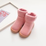 Winter New Children's Lamb Wool Sock Snow Indoor Shoes