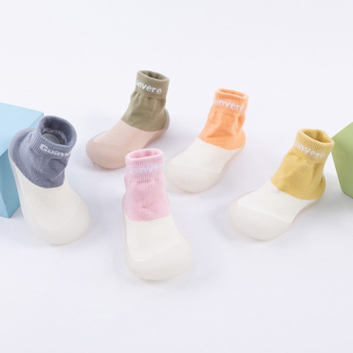 Spring and Autumn Baby Middle Tube Toddler Socks Shoes