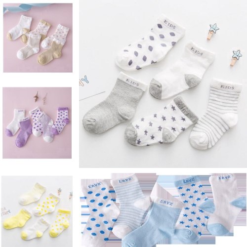 Baby Boys Girls Cotton Cartoon Newborn Infant Toddler Kids Soft Socks