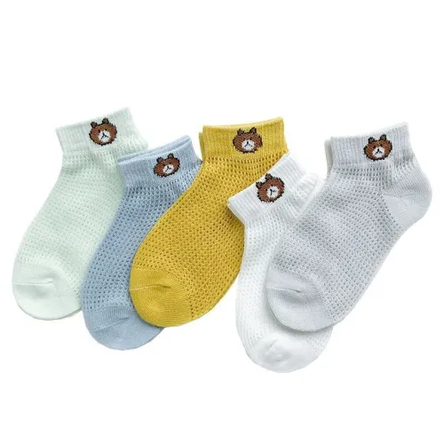 Spring and Summer Children's Mesh Boat Socks W01223
