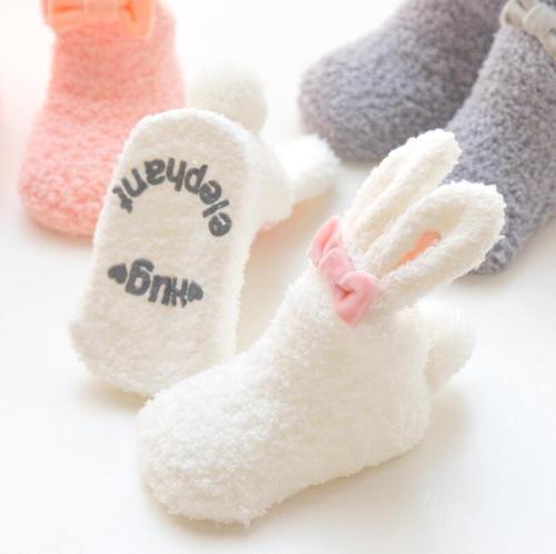 Newborn Soft Cute Rabbit Ear Baby Girls Socks